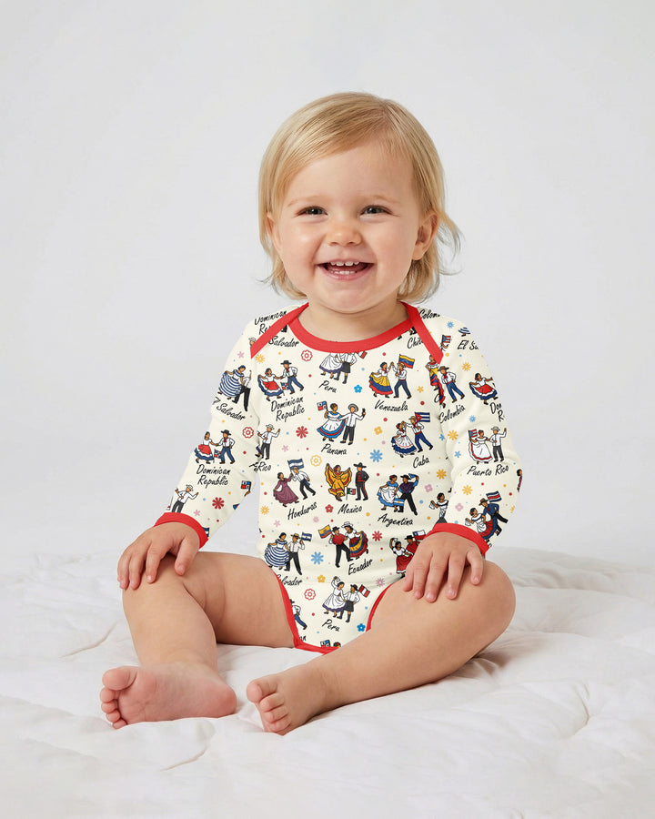Gerippte Babykleidung mit individuellem Foto - Weich &amp; Skizzenhaft