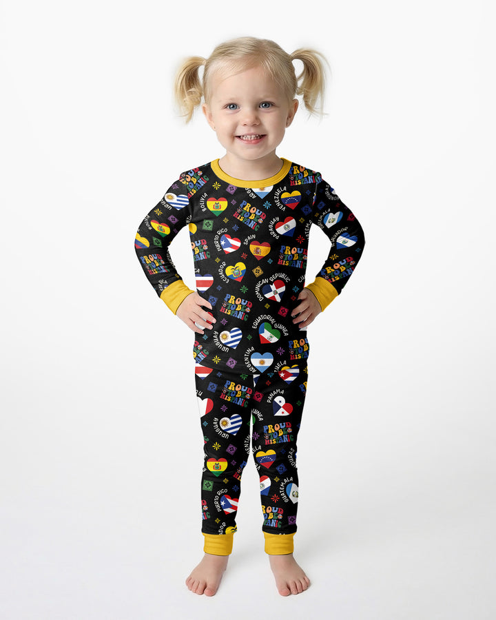 Proud To Be Hispanic Bamboo Two Piece Long Sleeve Pajama Set