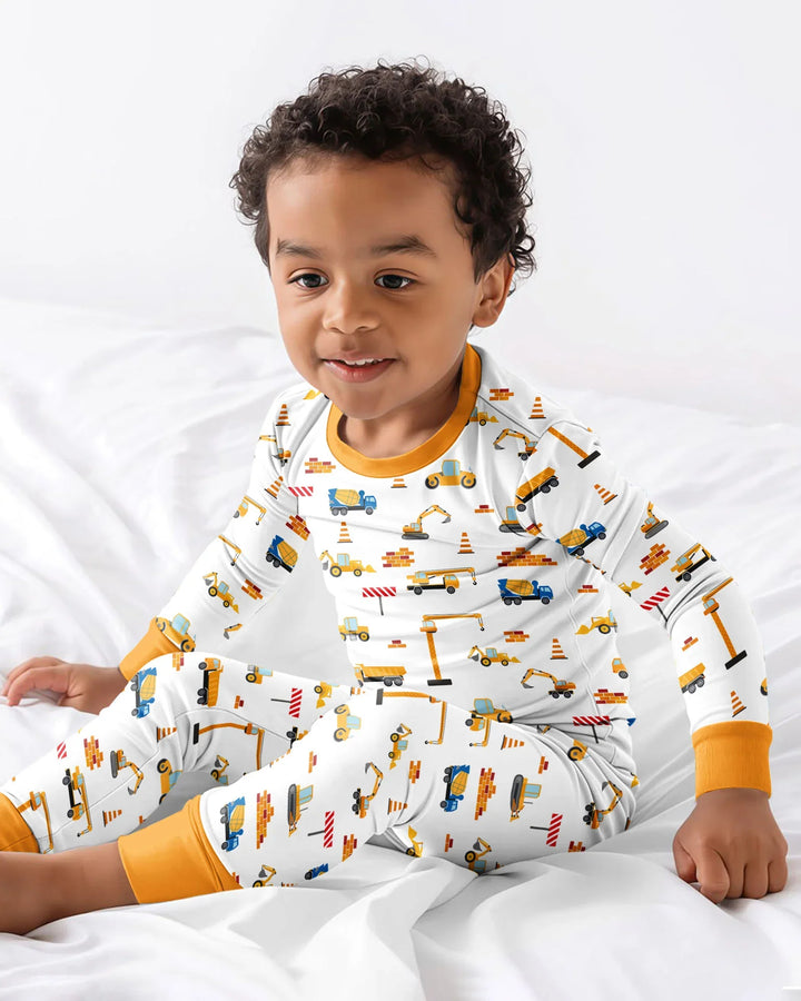Construction Bamboo Two Piece Pajama Set