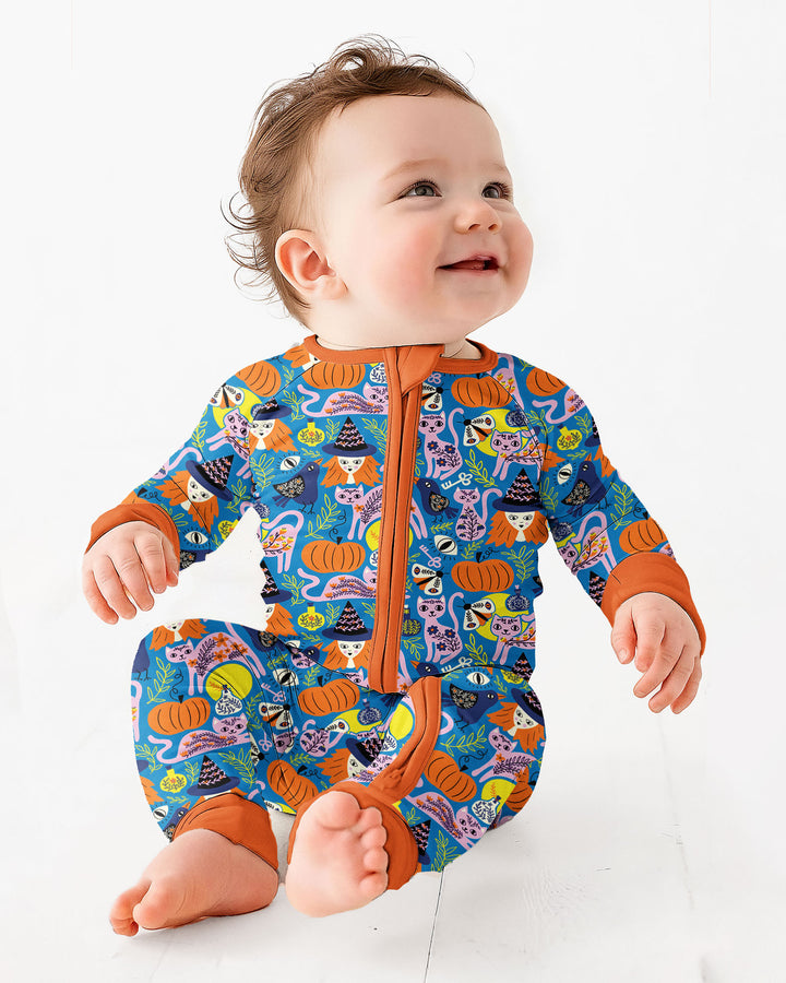 Whimsical Witch Cats Bamboo Convertible Zippy