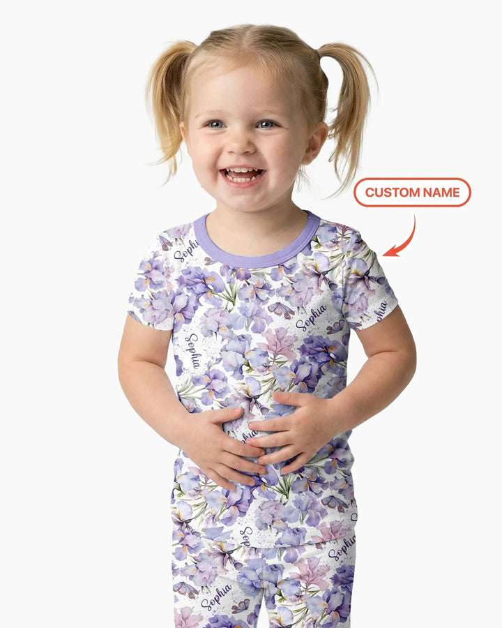 Zweiteiliges, kurzärmliges Pyjama-Set mit Marienkäfern