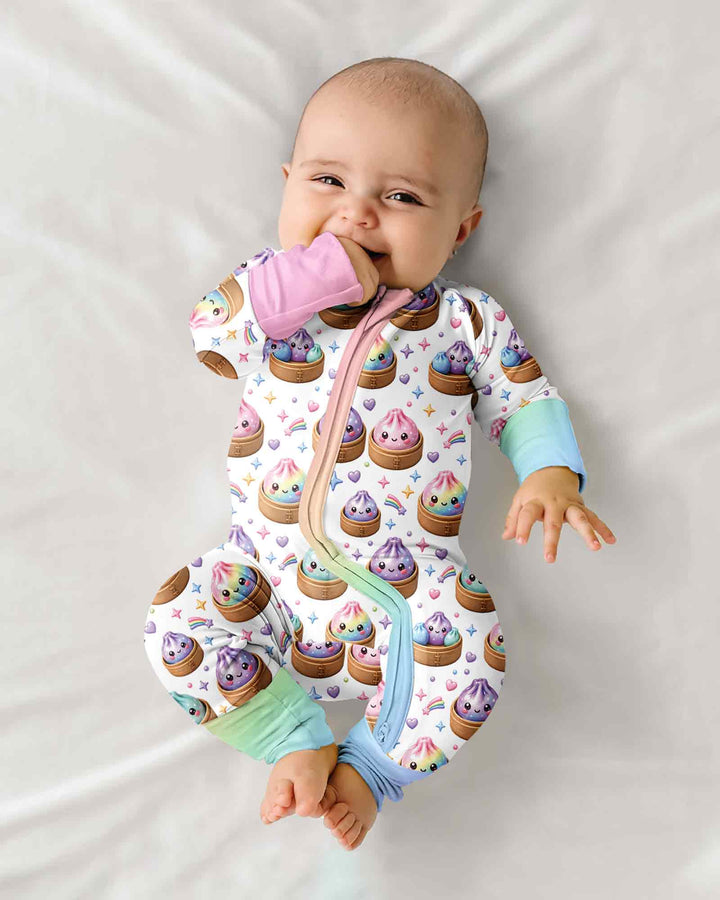 Cute Glitter Dumpling Bamboo Convertible Zippy