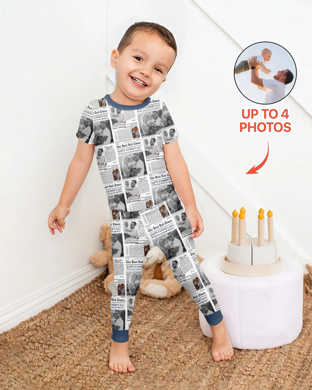 Zweiteiliges, kurzärmliges Pyjama-Set mit Marienkäfern