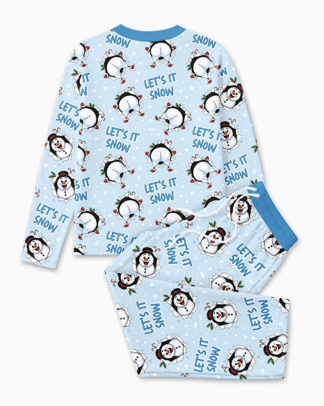 Funny Snowman Bamboo Men's Pajama Set