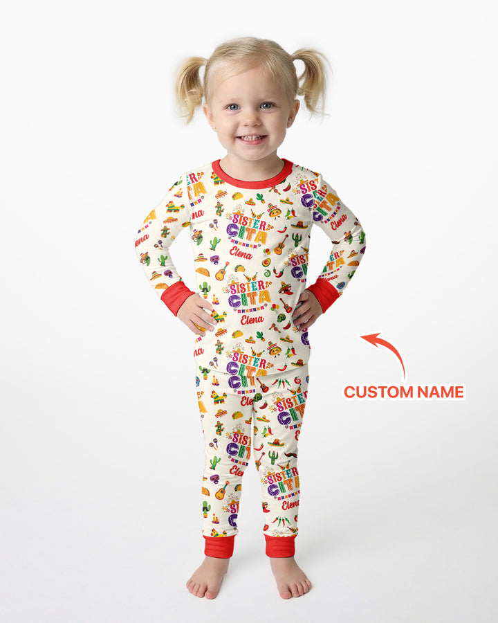 My First Fiesta Bamboo Two Piece Long Sleeve Pajama Set