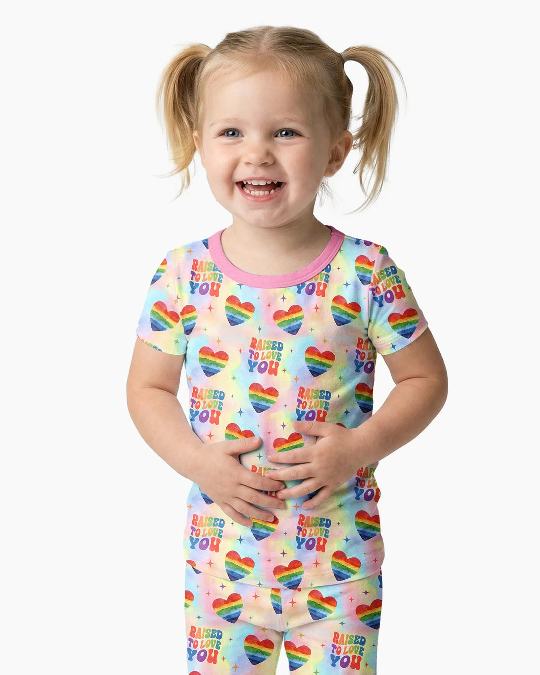 Zweiteiliges, kurzärmliges Pyjama-Set mit Marienkäfern