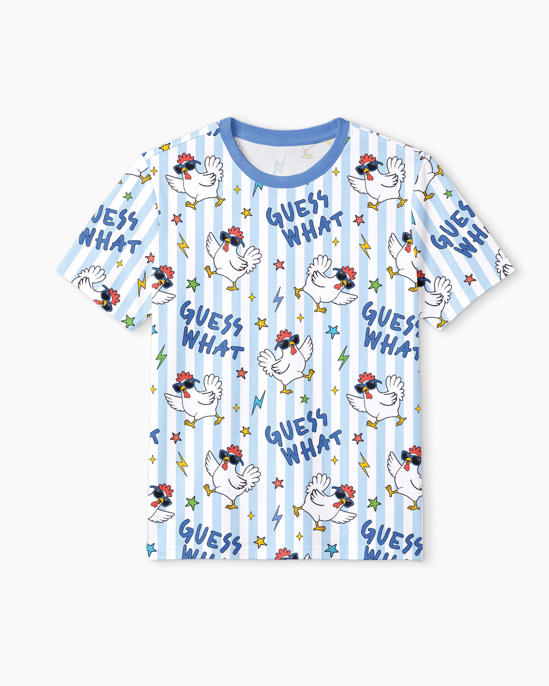 Guess What? Chicken Butt! Bamboo Men Short Sleeve Short Pajama Set