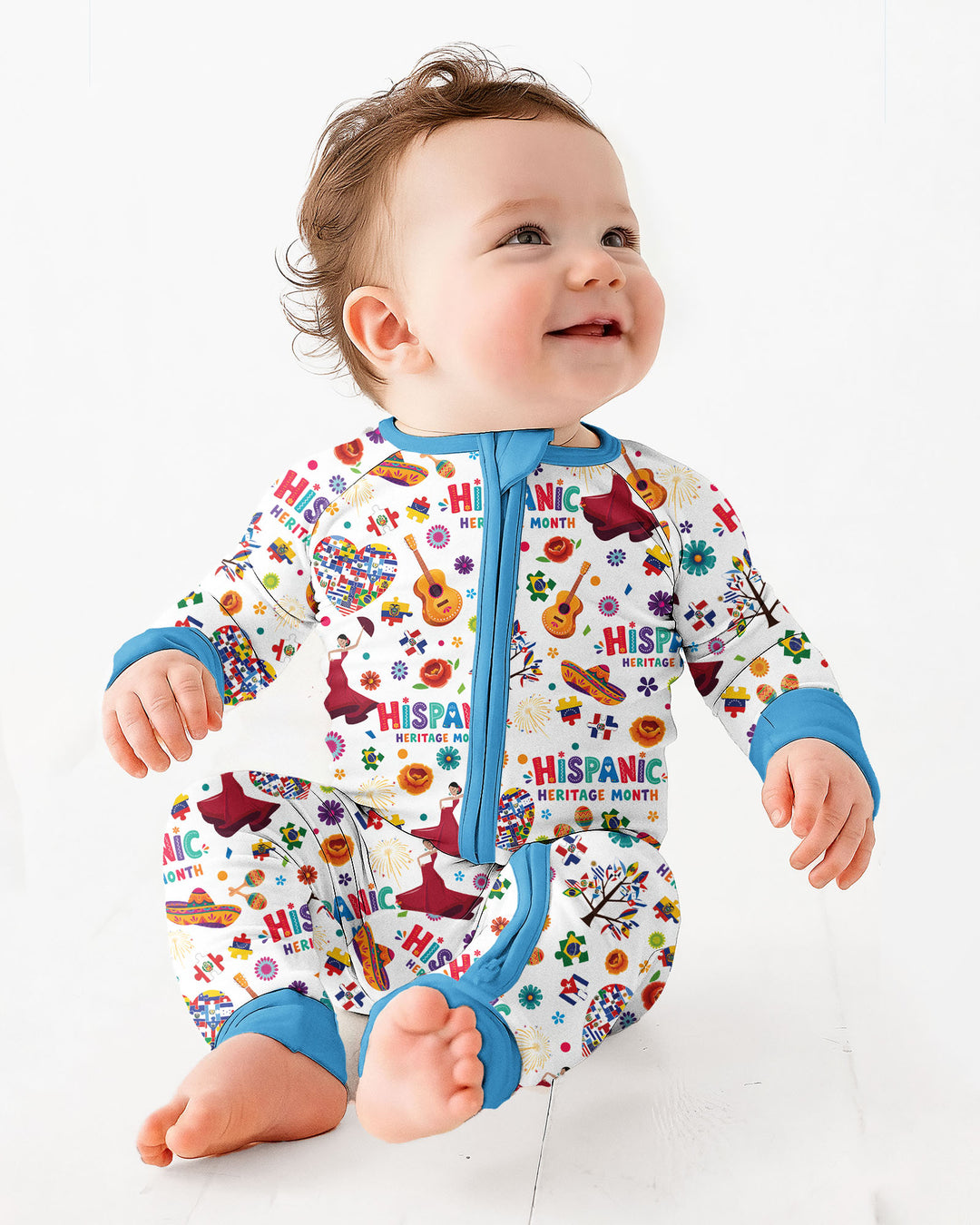Gerippte Babykleidung mit individuellem Foto - Weich &amp; Skizzenhaft