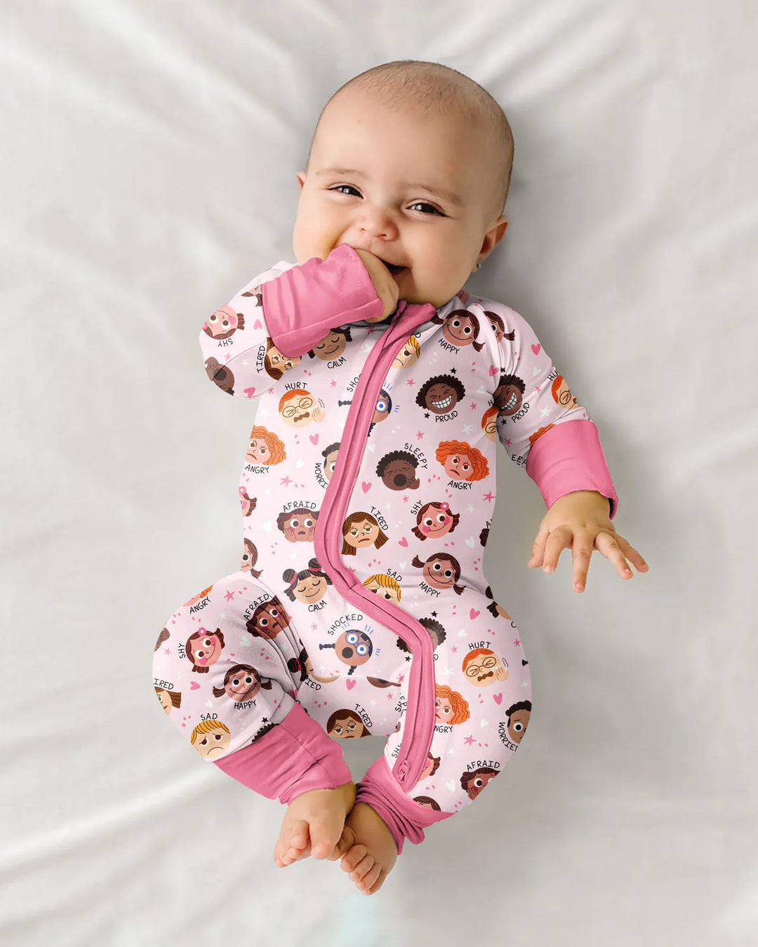 Gerippte Babykleidung mit individuellem Foto - Weich &amp; Skizzenhaft
