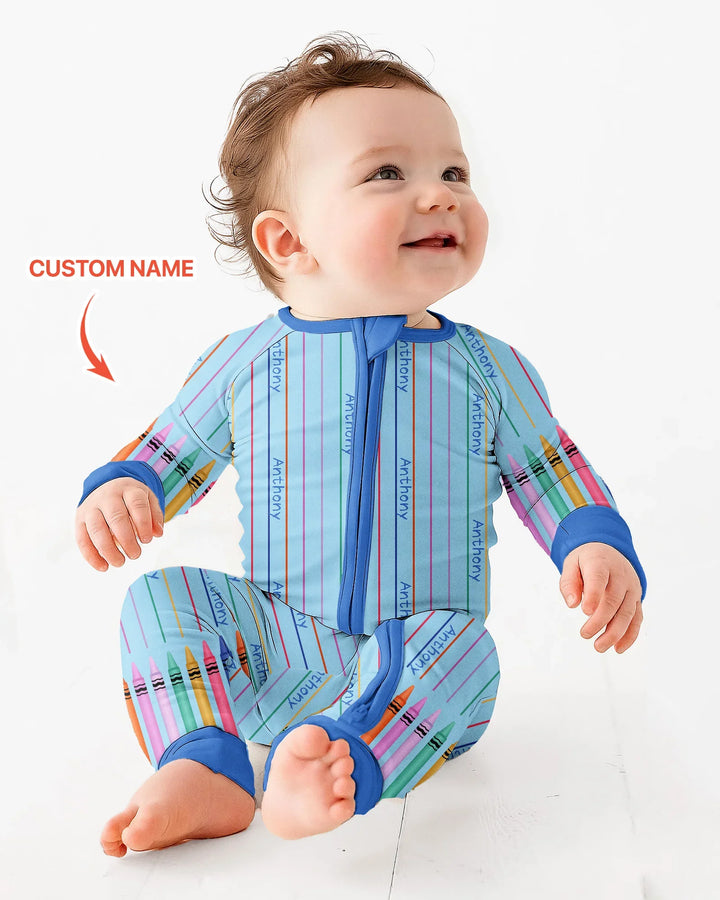 Gerippte Babykleidung mit individuellem Foto - Weich &amp; Skizzenhaft