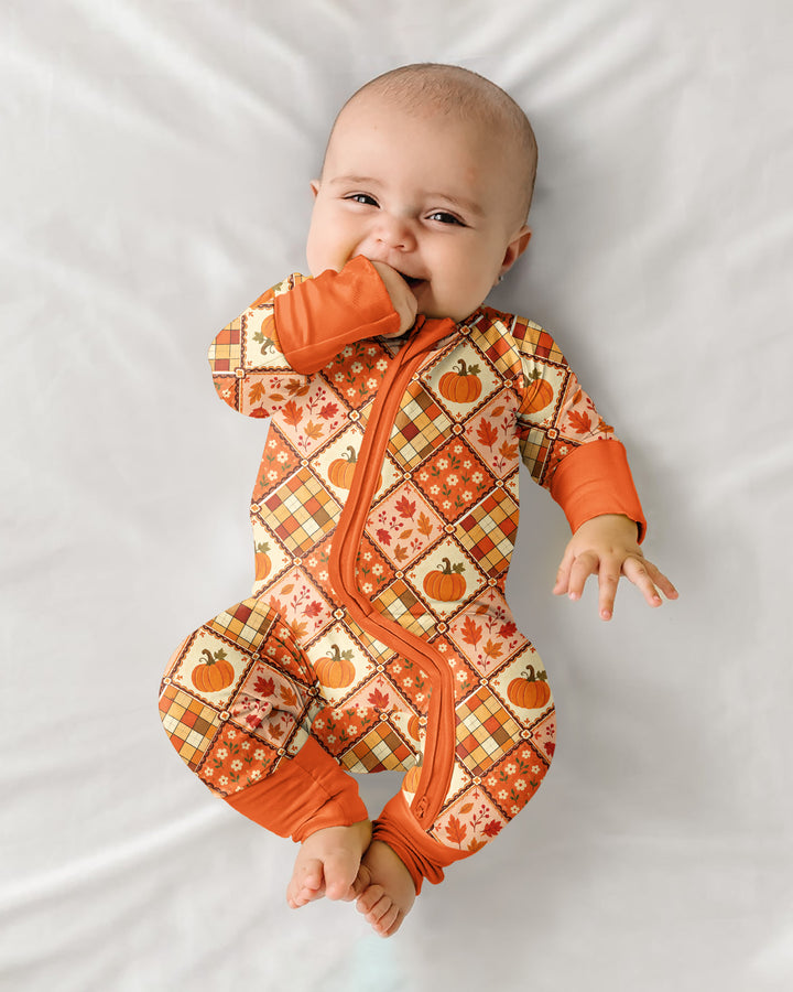 Fall Vintage Patchwork Bamboo Convertible Zippy