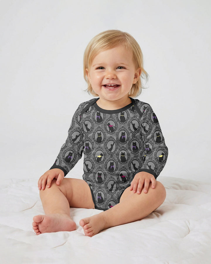 Midnight Cat Parade Bamboo Bodysuit