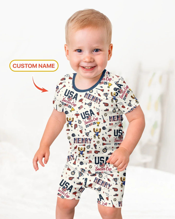 Schlafanzug-Set zweiteilig, kurze Ärmel, kurze Hose, Bambus