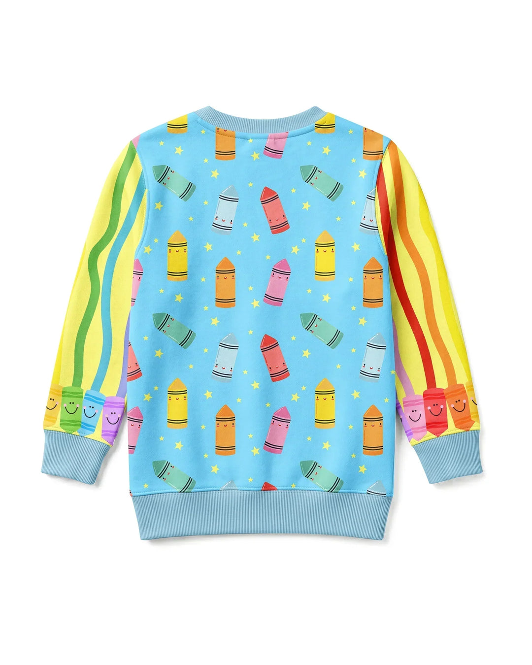 Happy Crayon Friends Bamboo Crewneck Sweatshirt