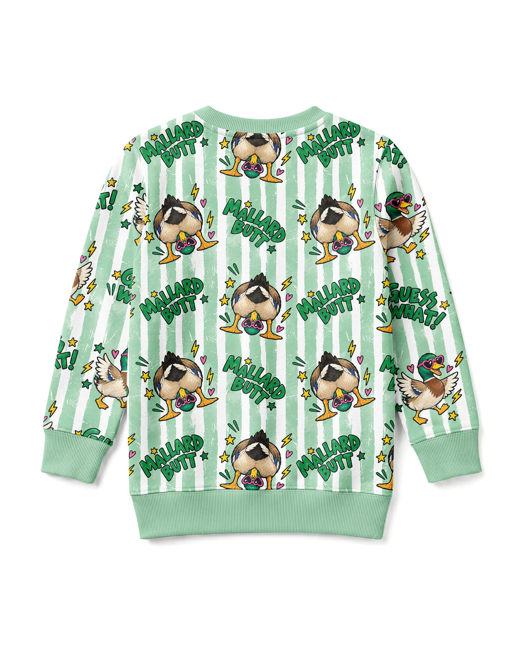 Guess What Mallard Butt Bamboo Crewneck Sweatshirt