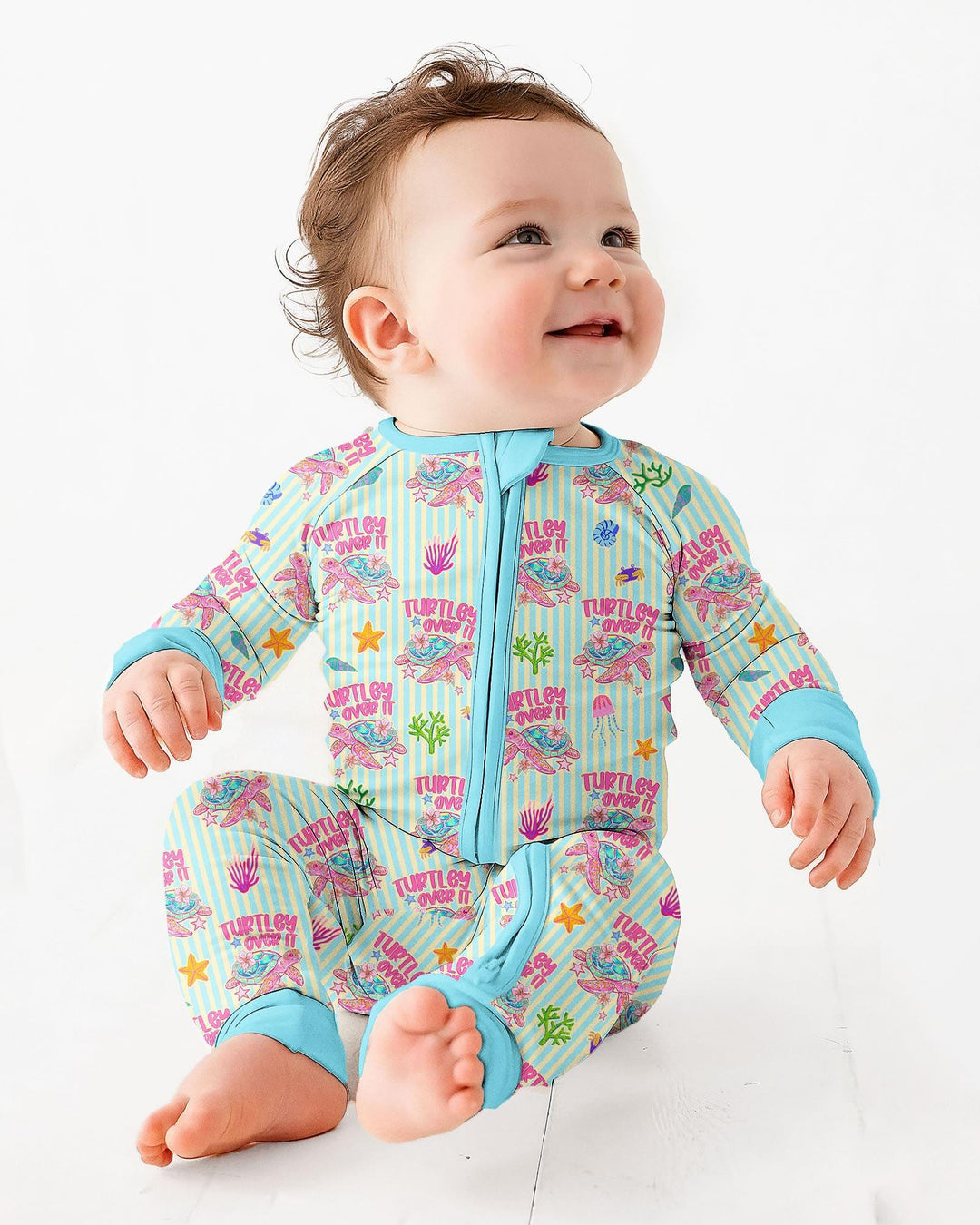 Gerippte Babykleidung mit individuellem Foto - Weich &amp; Skizzenhaft