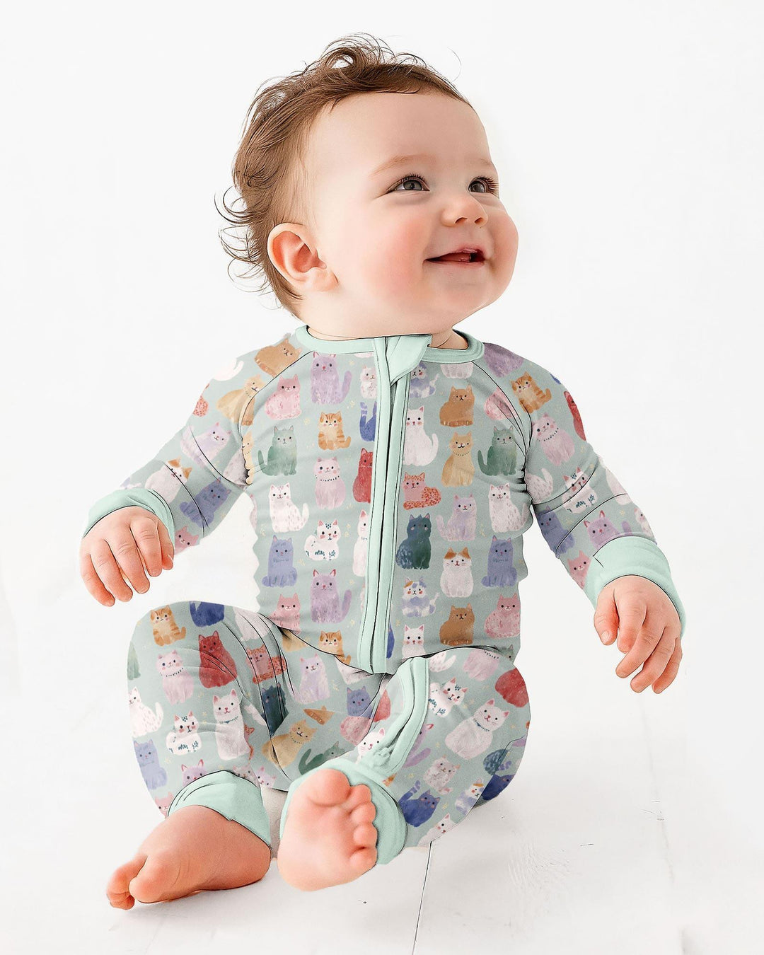 Gerippte Babykleidung mit individuellem Foto - Weich &amp; Skizzenhaft