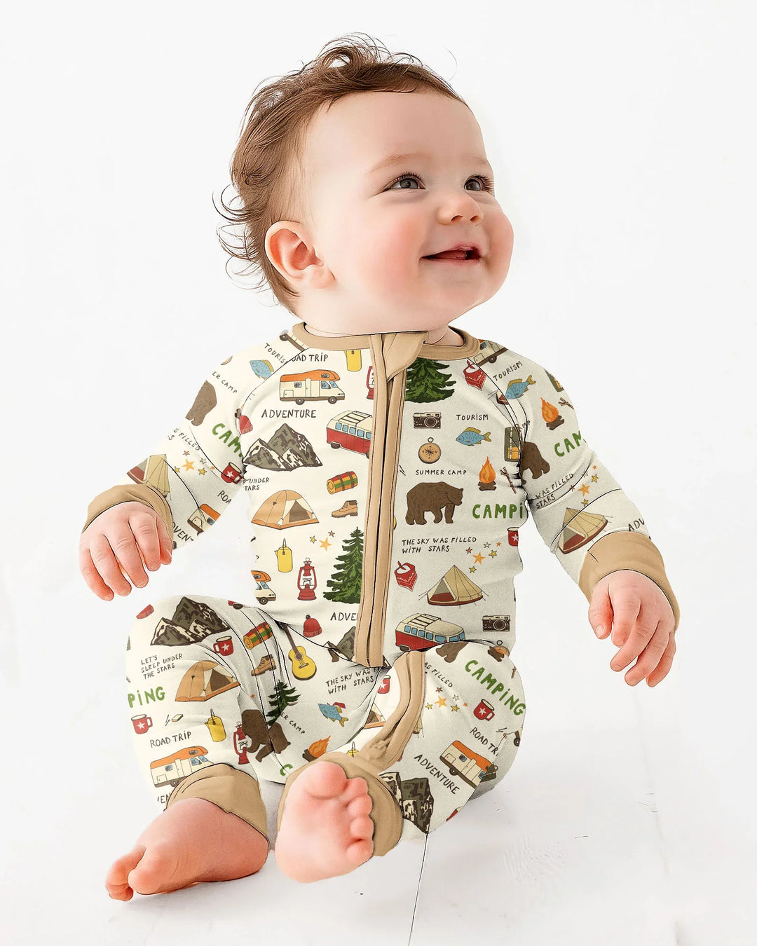 Gerippte Babykleidung mit individuellem Foto - Weich &amp; Skizzenhaft
