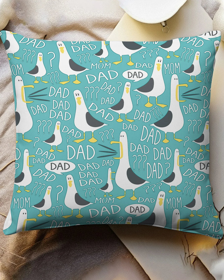 Funny Seagull DAD Bamboo Pillow Case