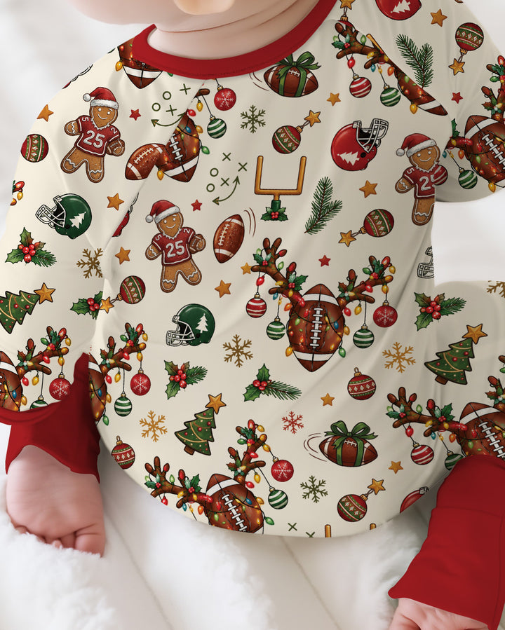 Football Christmas Merry Kickmas Bamboo Convertible Zippy