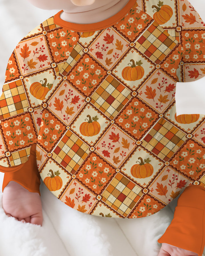 Fall Vintage Patchwork Bamboo Convertible Zippy