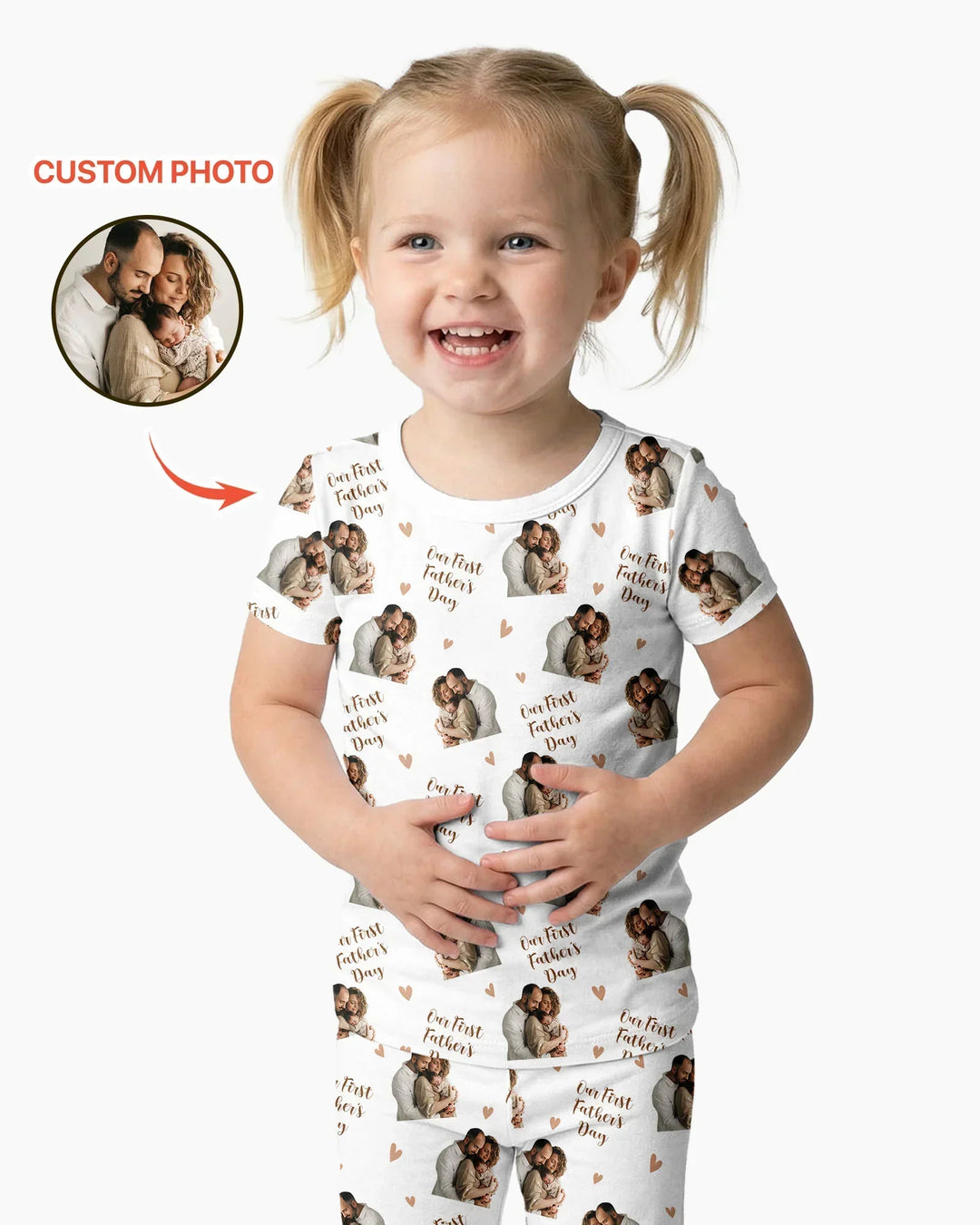 Zweiteiliges, kurzärmliges Pyjama-Set mit Marienkäfern