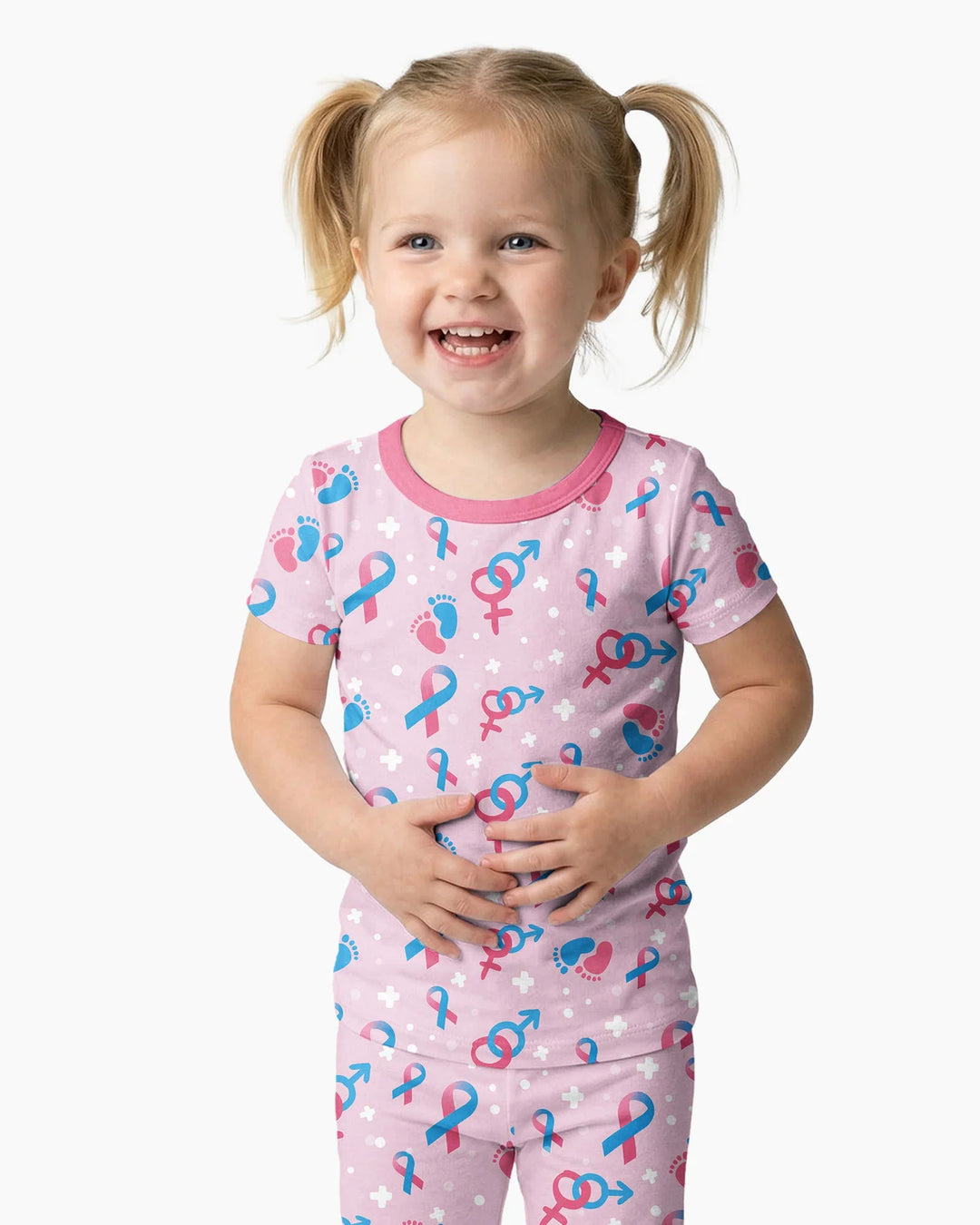 Zweiteiliges, kurzärmliges Pyjama-Set mit Marienkäfern
