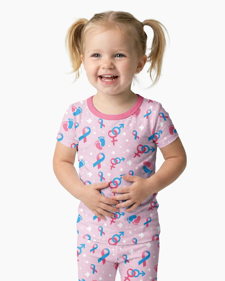 Zweiteiliges, kurzärmliges Pyjama-Set mit Marienkäfern