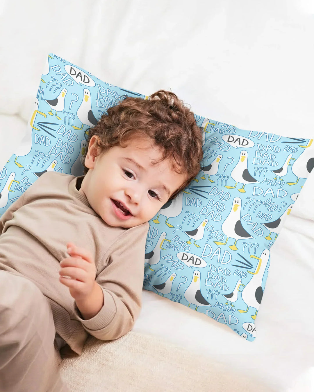 Funny Seagull DAD Bamboo Pillow Case