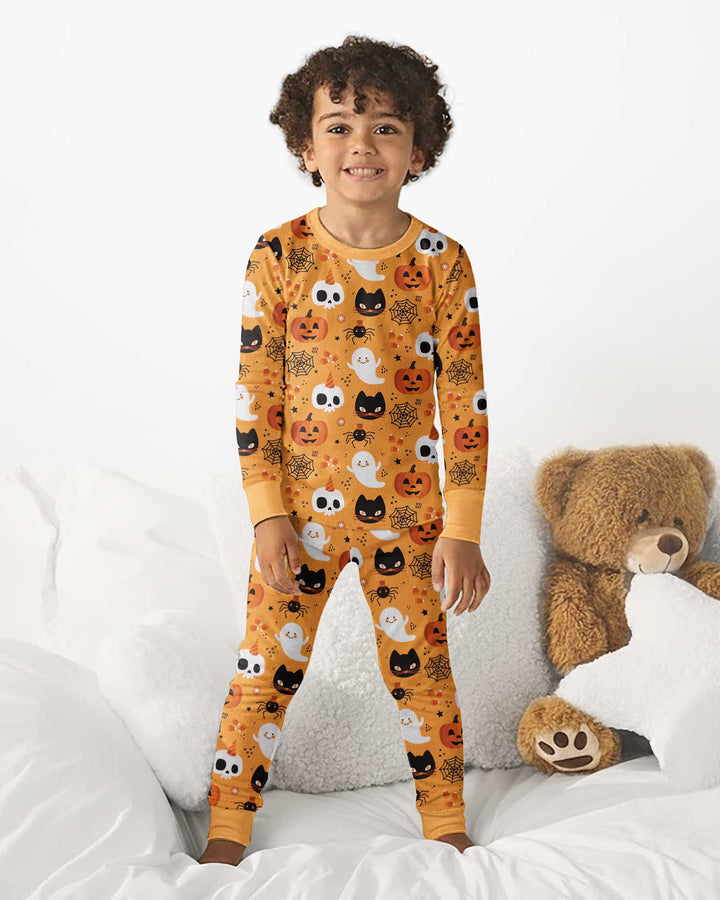 Halloween Party Bamboo Two Piece Long Sleeve Pajama Set