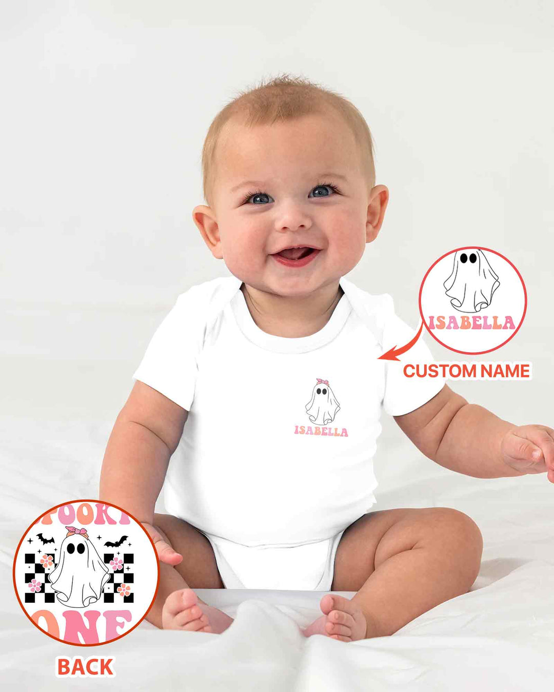 Personalized Spooky One Bamboo Bodysuit