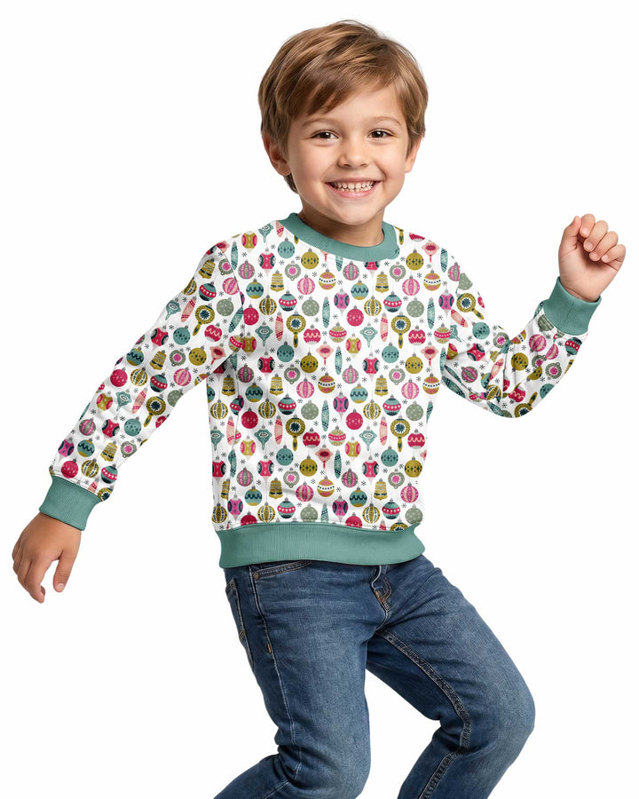 Tiny Christmas Ornaments Bamboo Crewneck Sweatshirt
