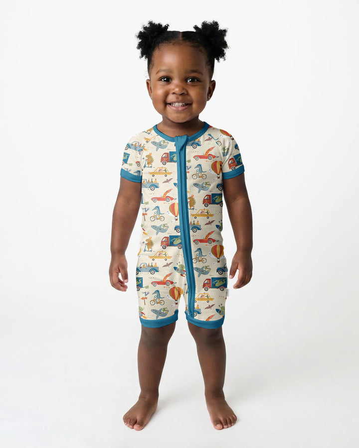 Monsters on the Move Bamboo Shorty Zippy