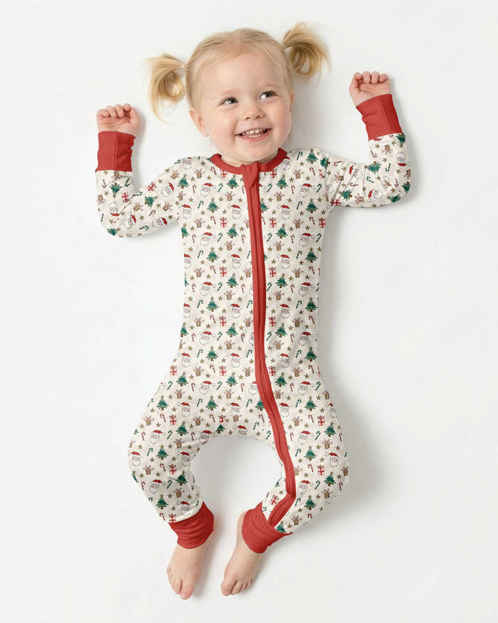 Snowy Santa Bamboo Convertible Zippy