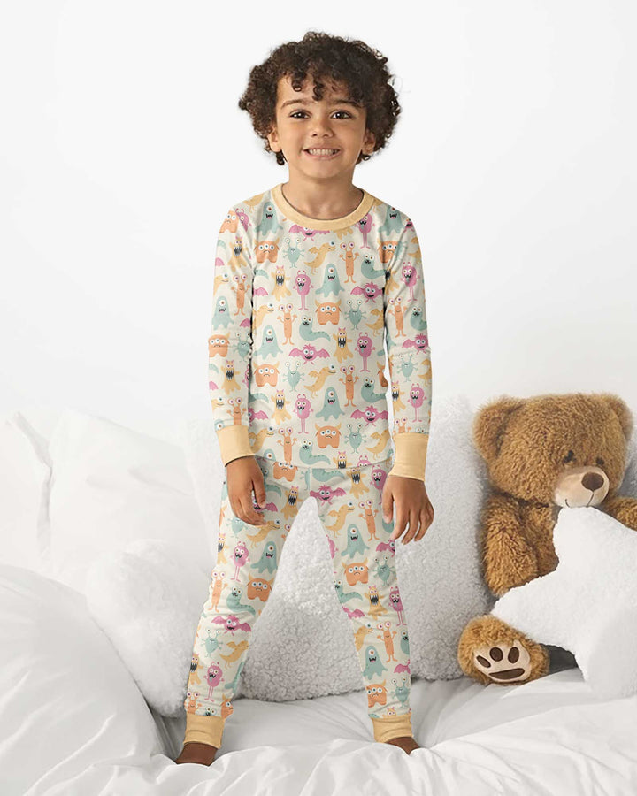 Monster Boo Bash Bamboo Two Piece Long Sleeve Pajama Set