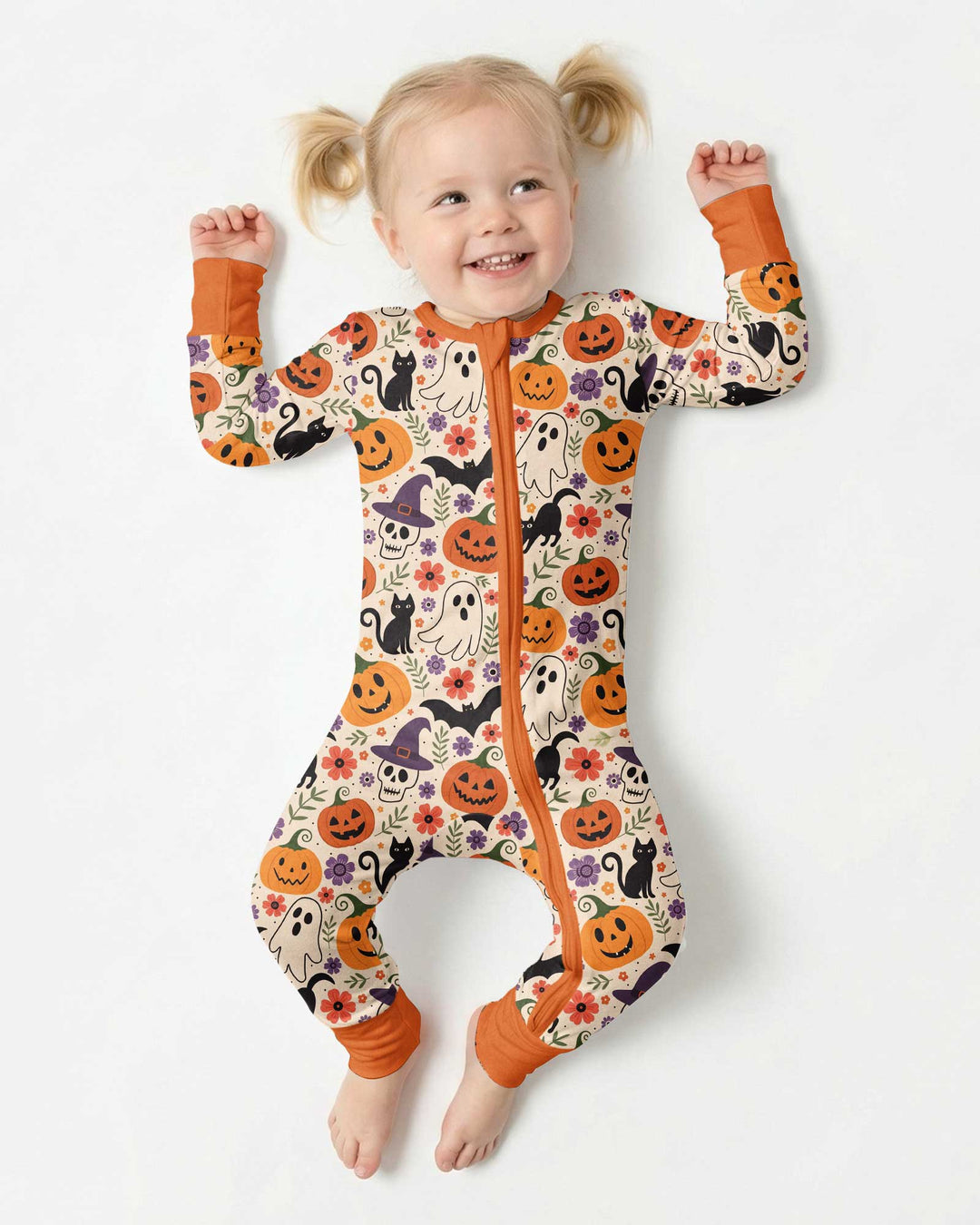 Spooky Halloween Floral Delight Bamboo Convertible Zippy