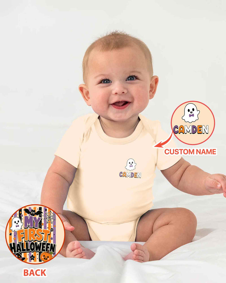 Personalized My First Halloween Bamboo Bodysuit