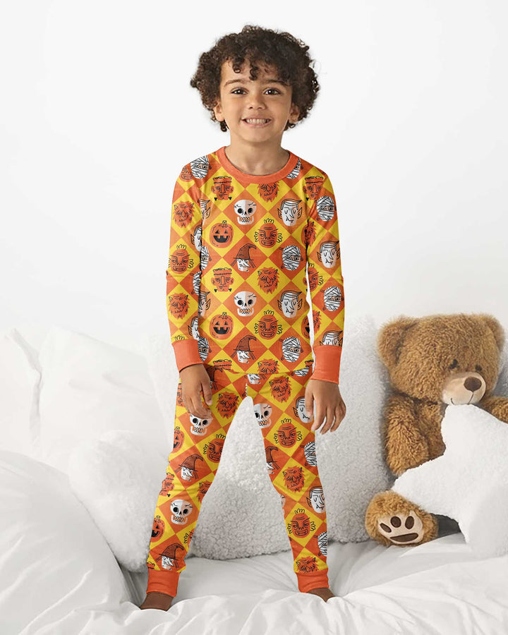 Monster Mix Bamboo Two Piece Long Sleeve Pajama Set