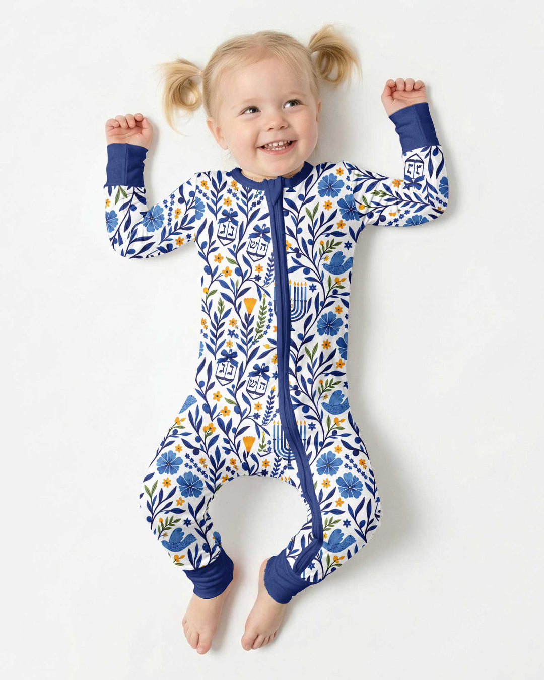 Hanukkah Toile Bamboo Convertible Zippy