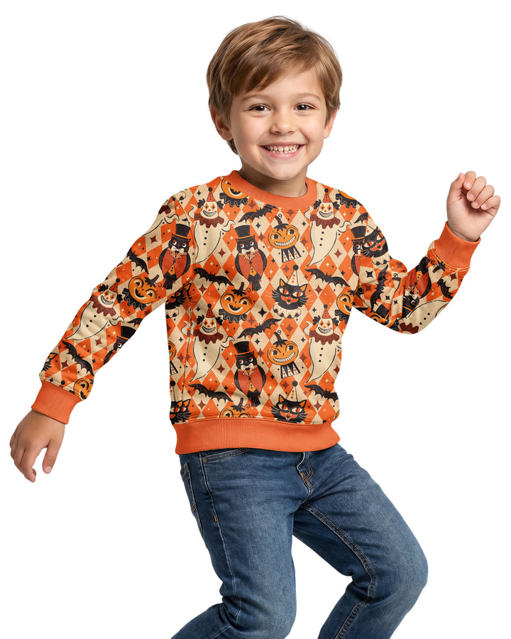 Vintage Halloween Carnival Bamboo Crewneck Sweatshirt