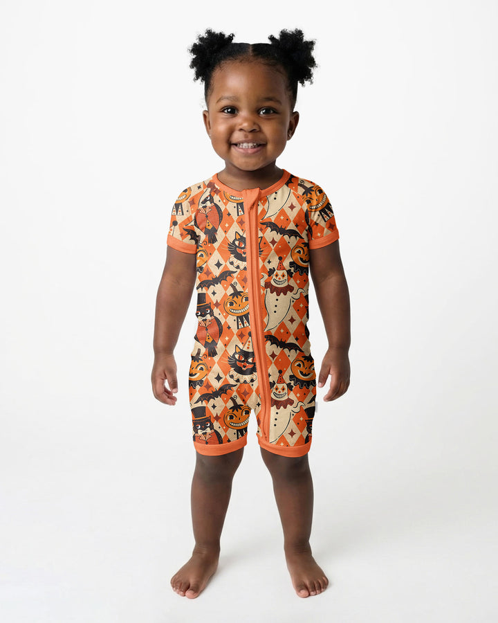 Vintage Halloween Carnival Bamboo Shorty Zippy