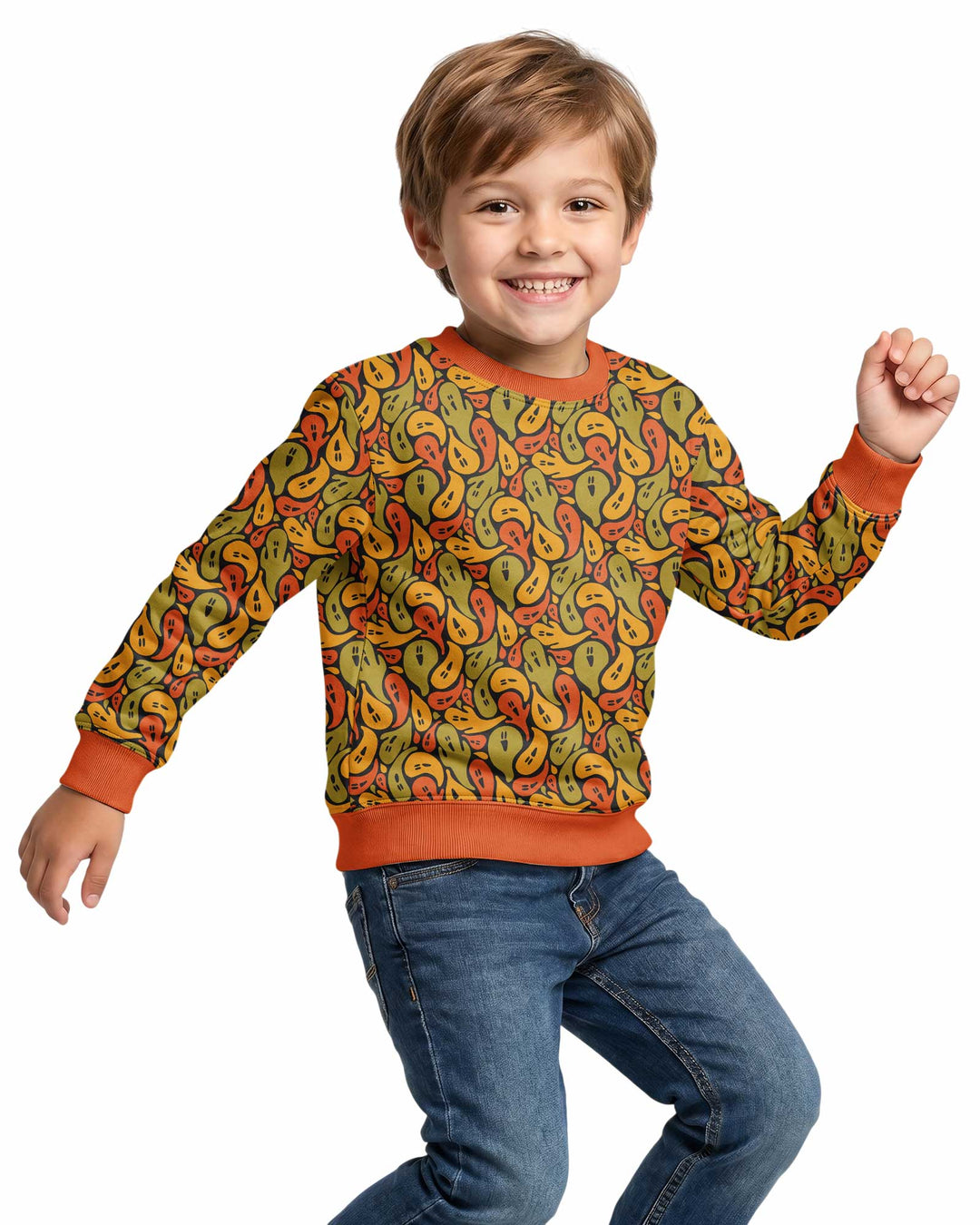 Retro Haunts & Happy Boos Bamboo Crewneck Sweatshirt