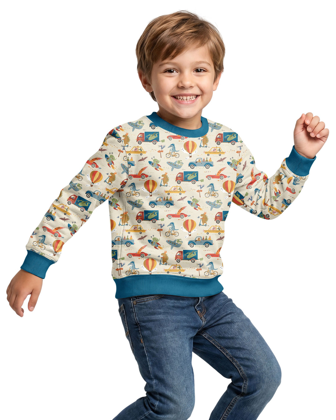 Monsters on the Move Bamboo Crewneck Sweatshirt
