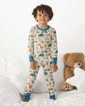 Monsters on the Move Bamboo Two Piece Long Sleeve Pajama Set