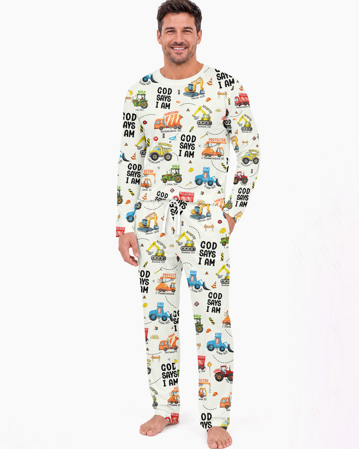 God Says I am Bamboo Men's Pajama Set