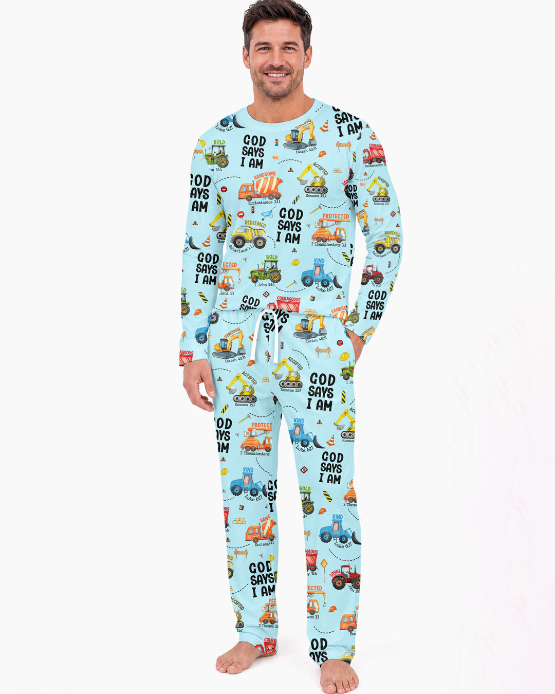 God Says I am Bamboo Men's Pajama Set
