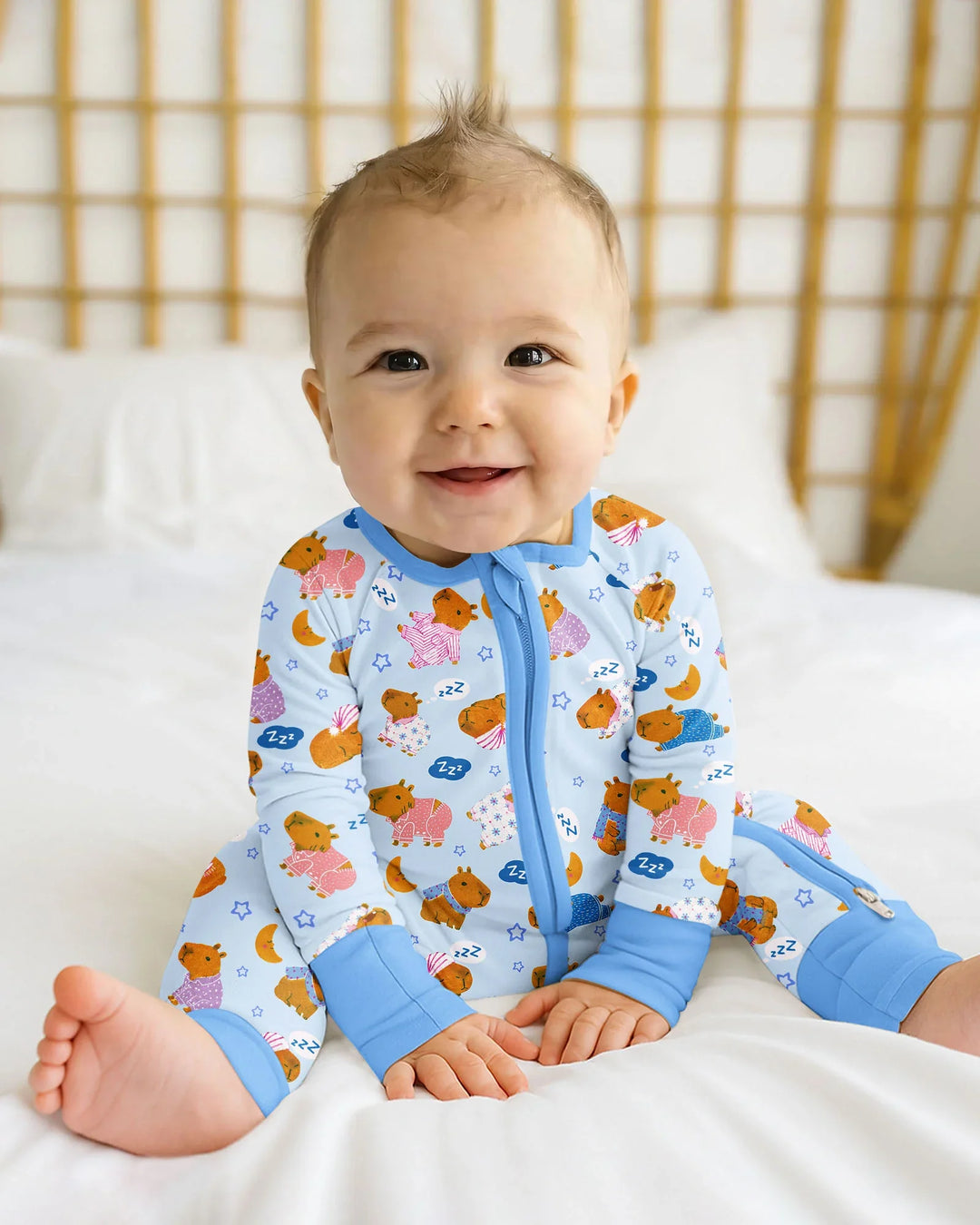 Gerippte Babykleidung mit individuellem Foto - Weich &amp; Skizzenhaft