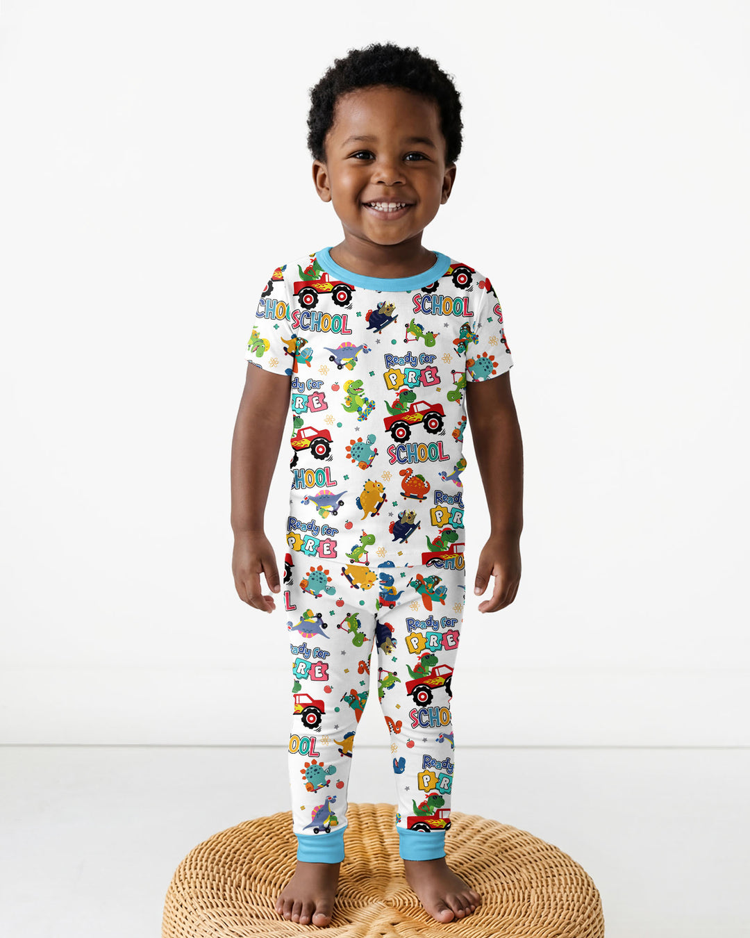 Zweiteiliges, kurzärmliges Pyjama-Set mit Marienkäfern