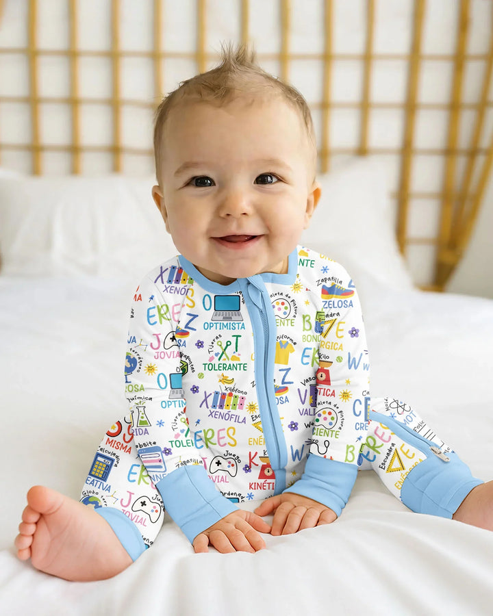 Gerippte Babykleidung mit individuellem Foto - Weich &amp; Skizzenhaft