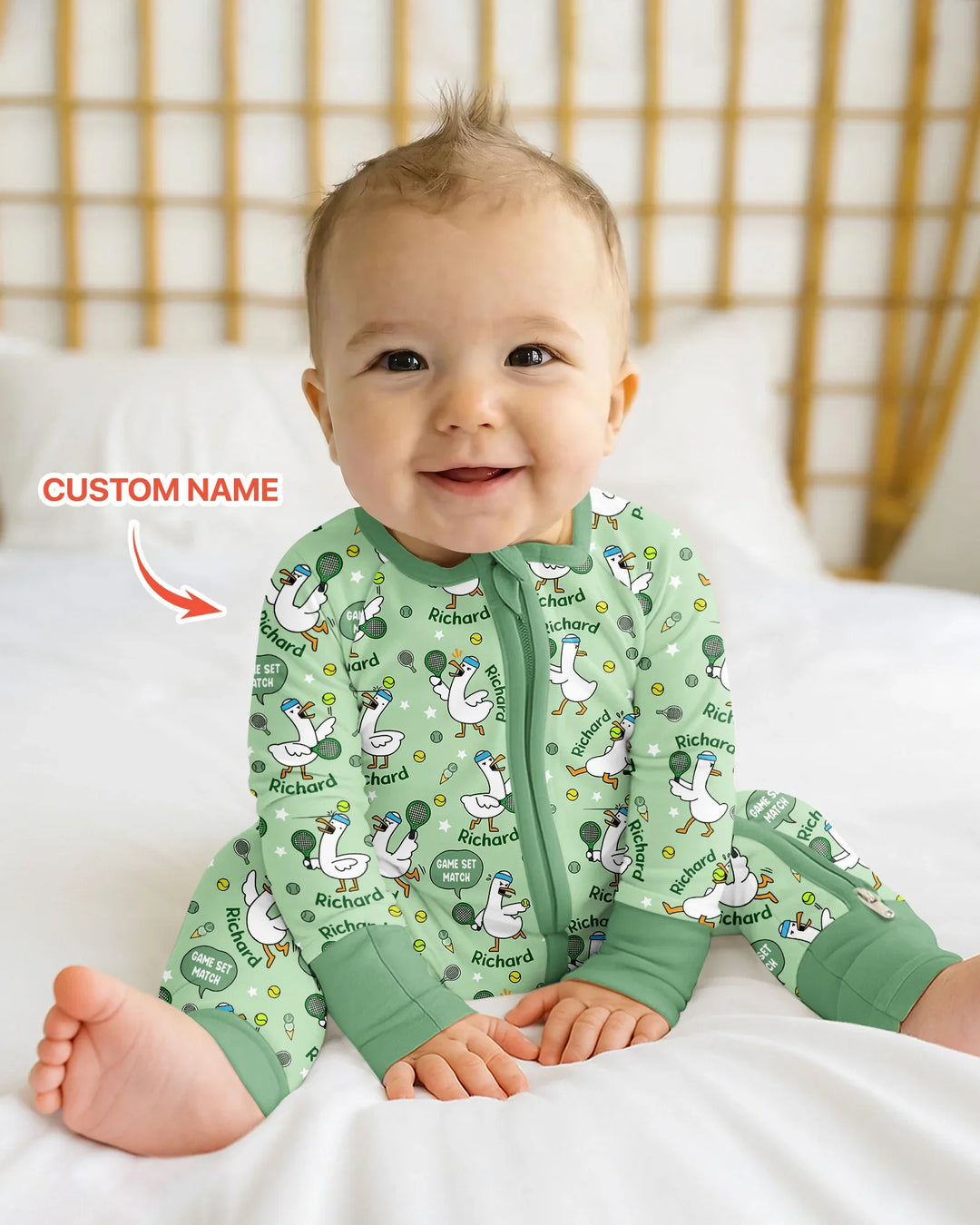 Gerippte Babykleidung mit individuellem Foto - Weich &amp; Skizzenhaft
